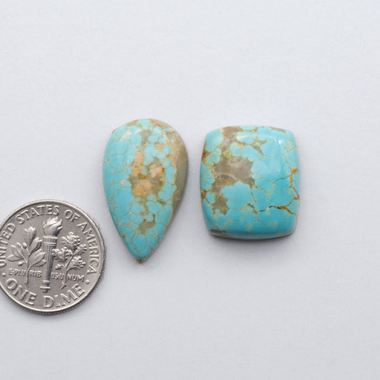 Discover the magic of Number 8 Turquoise with our stunning cabochons