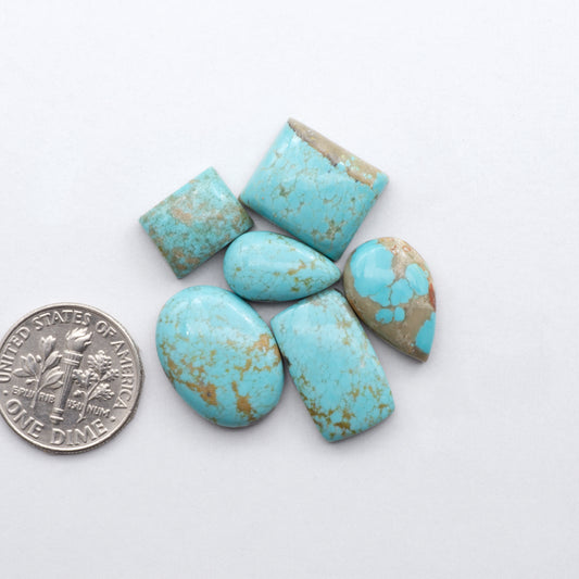 Number 8 Turquoise Cabochons have been carefully selected for their quality and unique appearance