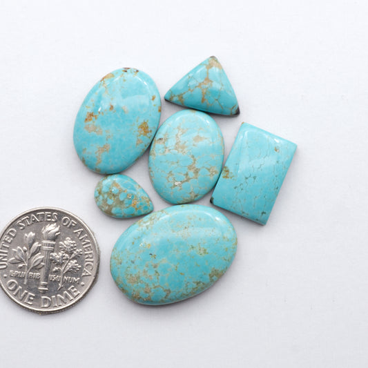 Number 8 Turquoise Cabochons have been carefully selected for their quality and unique appearance