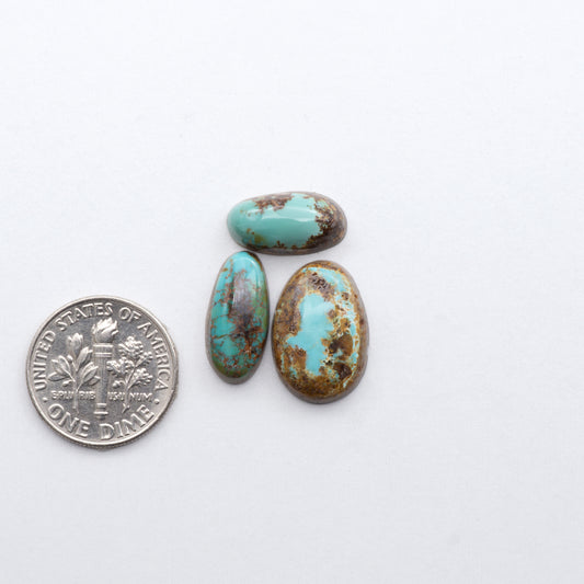 Natural Royston Turquoise cabochons are renowned for their unique shades of green, blues, making these cabochons a popular choice for jewelry makers.