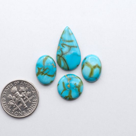 Gorgeous Sonoran South Hill Turquoise perfect for jewelry making or collecting.