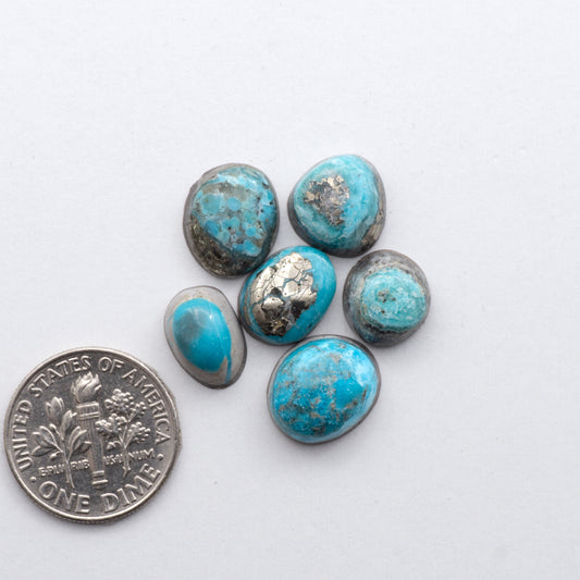 Natural Royston Turquoise Cabochons are renowned for their unique shades of green, blues, making these cabochons a popular choice for jewelry makers.