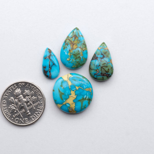 Gorgeous Sonoran South Hill Turquoise perfect for jewelry making or collecting.