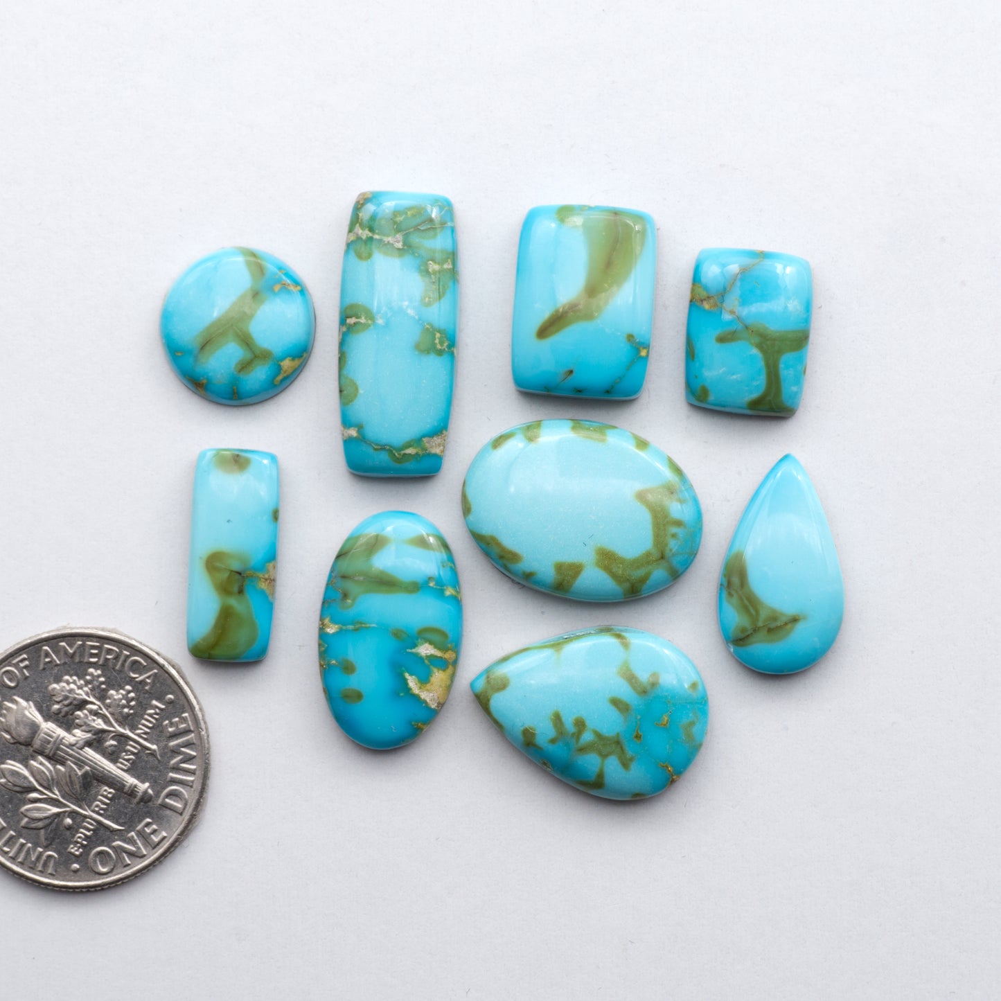 Gorgeous Sonoran South Hill Turquoise perfect for jewelry making or collecting.