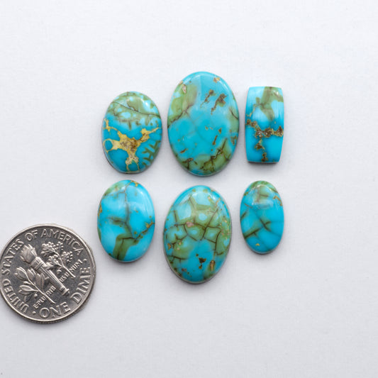 Gorgeous Sonoran South Hill Turquoise perfect for jewelry making or collecting.