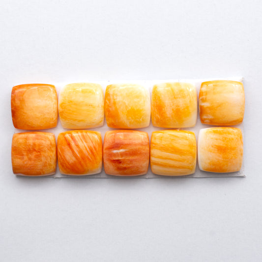 Add a unique, natural touch to your jewelry designs with our Orange Spiny Oyster Cabochons.