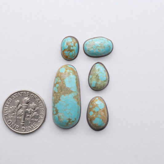 Number 8 Turquoise Cabochons have been carefully selected for their quality and unique appearance. 