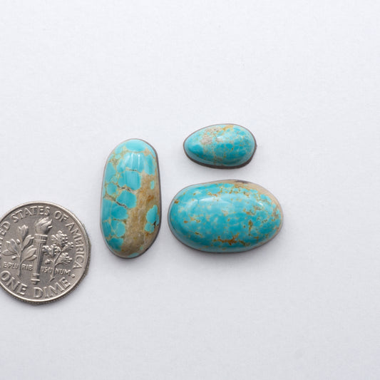 Number 8 Turquoise Cabochons have been carefully selected for their quality and unique appearance. 