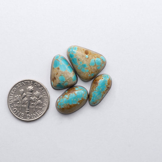 Number 8 Turquoise Cabochons have been carefully selected for their quality and unique appearance. 