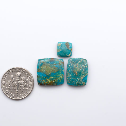 Gorgeous Sonoran South Hill Turquoise cabochons perfect for jewelry making or collecting. 