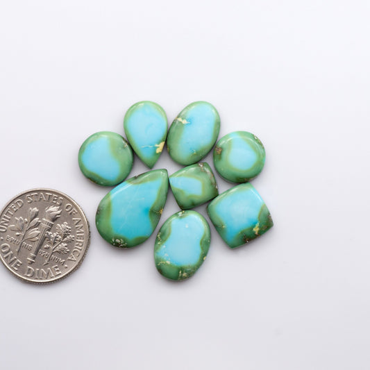 Discover the unique beauty of Sonoran Mountain Turquoise. This rare gemstone showcases a stunning blend of blue and green hues.