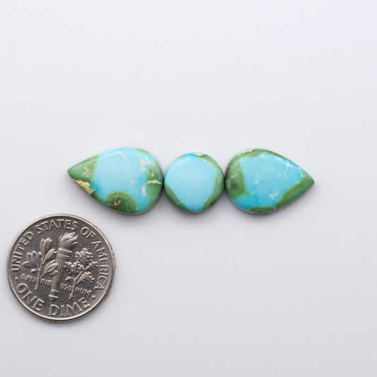 Discover the unique beauty of Sonoran Mountain Turquoise. This rare gemstone showcases a stunning blend of blue and green hues.