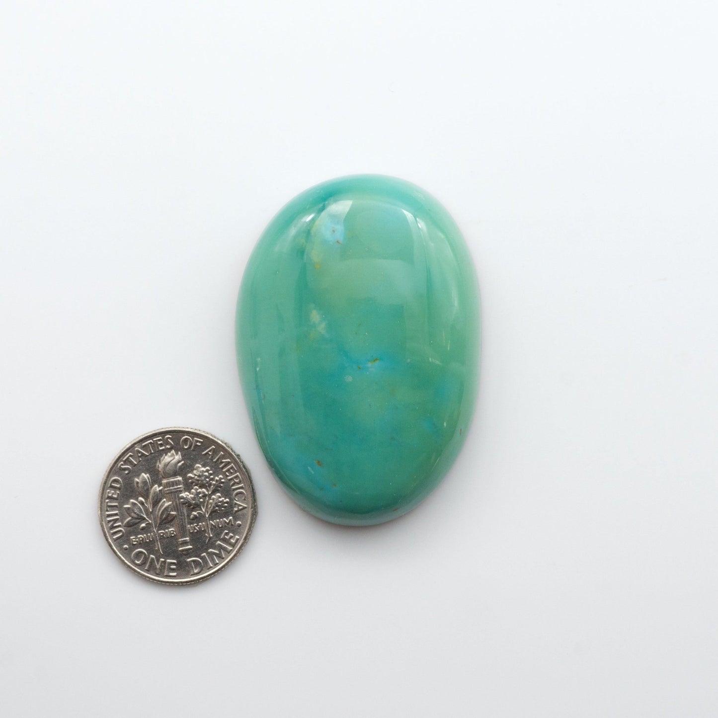 Experience the beauty of our stunning Turquoise Mountain Cabochons. With their distinctive blue and green color, these cabochons are perfect for adding a touch of natural elegance to any jewelry piece.&nbsp;