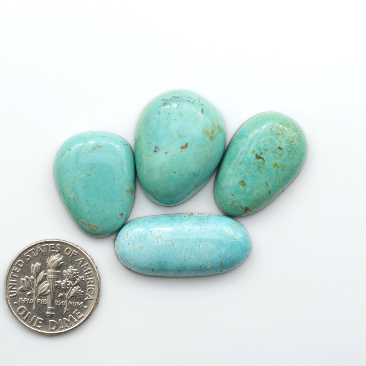 Experience the beauty of our stunning Turquoise Mountain Cabochons. With their distinctive blue and green color, these cabochons are perfect for adding a touch of natural elegance to any jewelry piece