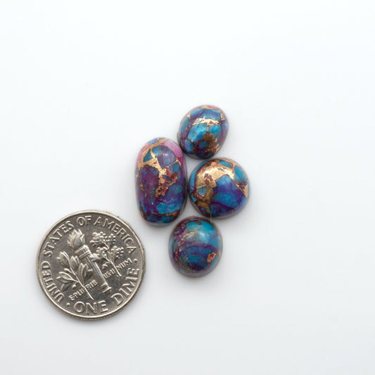 These Spiny Kingman Cabochons are perfect for any jewelry making project. With their unique and intricate patterns, they add a touch of elegance and sophistication to any design. 