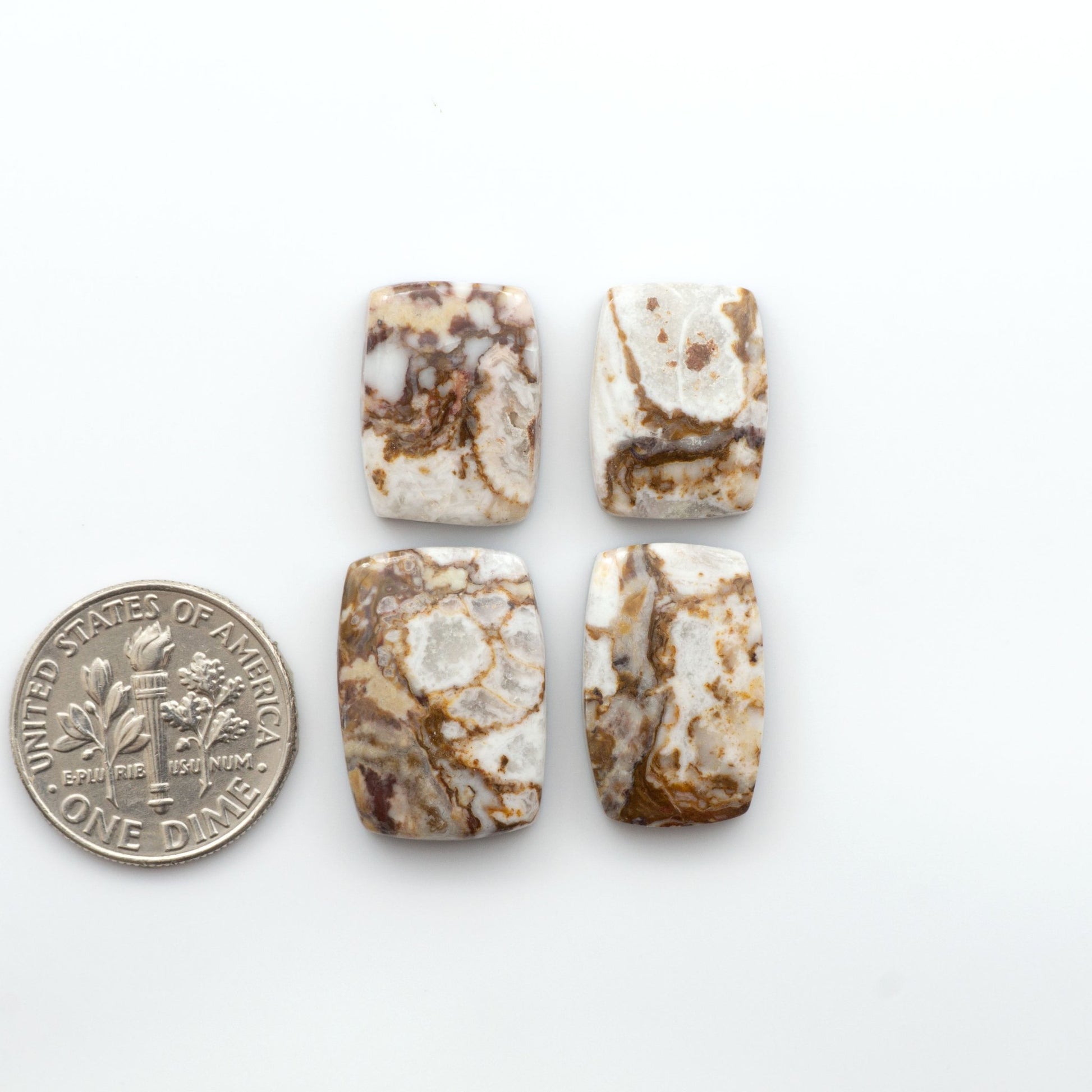 This stunning Wild Horse Cabochon lot is a magnificent addition to any collection.&nbsp;These natural magnesite stones&nbsp;feature an intricate design that will instantly add beauty and sophistication to any jewelry design. 