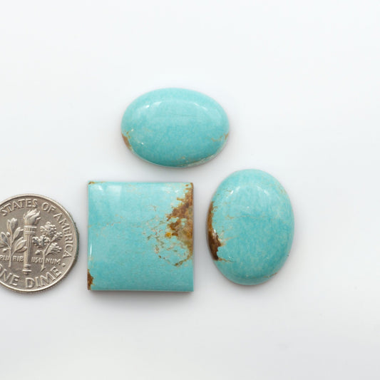 Number 8 Turquoise Cabochons have been carefully selected for their quality and unique appearance. 