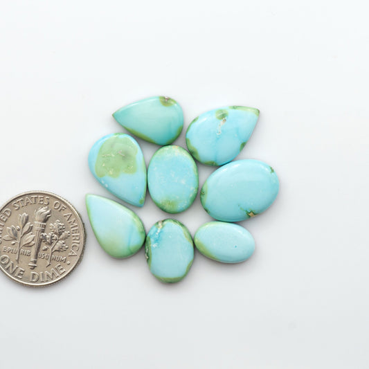 Discover the unique beauty of Sonoran Mountain Turquoise. This rare gemstone showcases a stunning blend of blue and green hues.