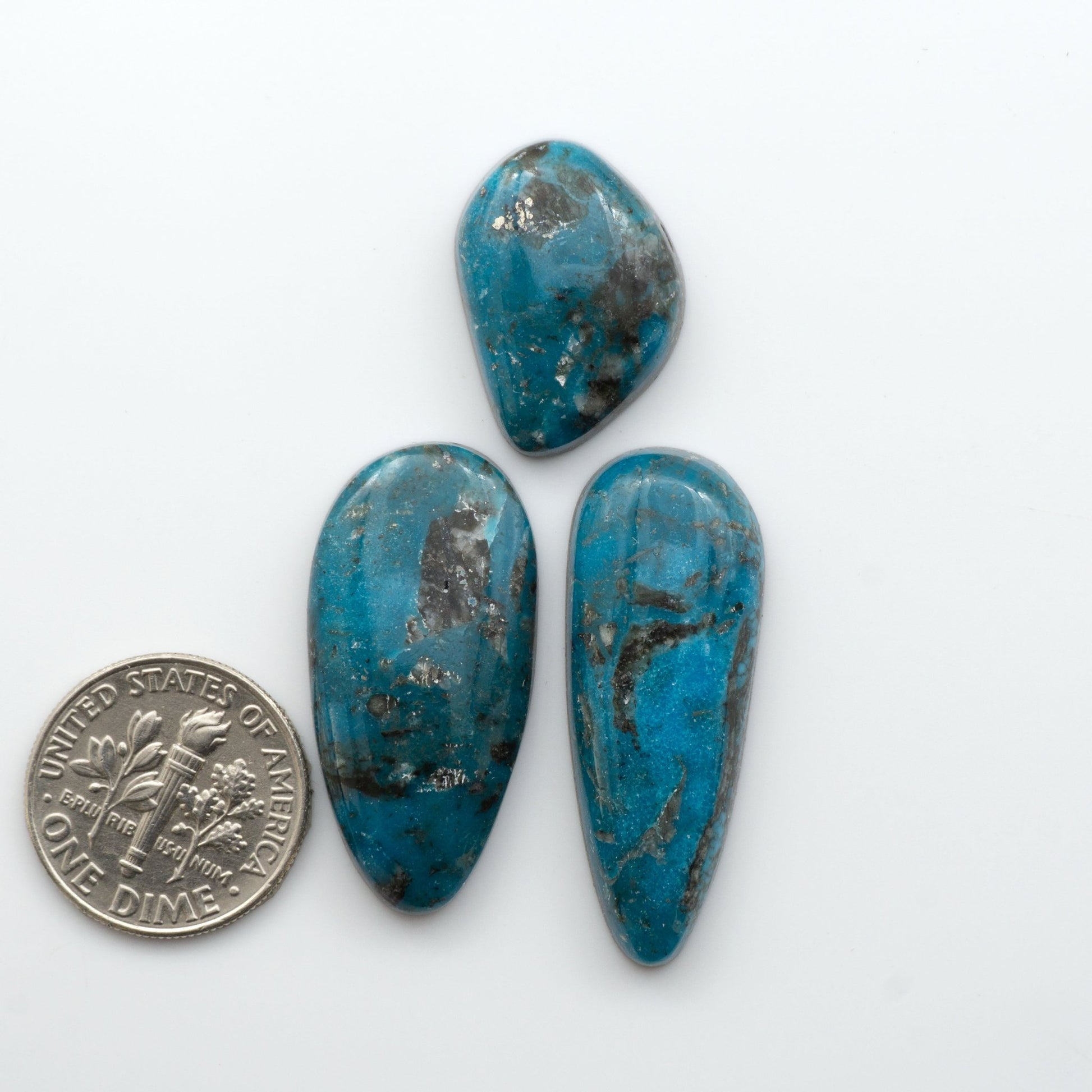 Ithica Peak Turquoise is revered for its stunning blue color and exceptional quality.