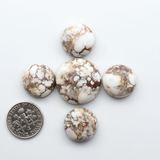 This stunning Wild Horse Cabochon lot is a magnificent addition to any collection.&nbsp;These natural magnesite stones&nbsp;feature an intricate design that will instantly add beauty and sophistication to any jewelry design