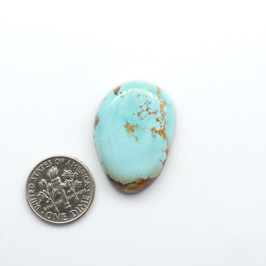 Natural Royston Turquoise is renowned for its unique shades of green and blue, making these cabochons a popular choice for jewelry makers. 