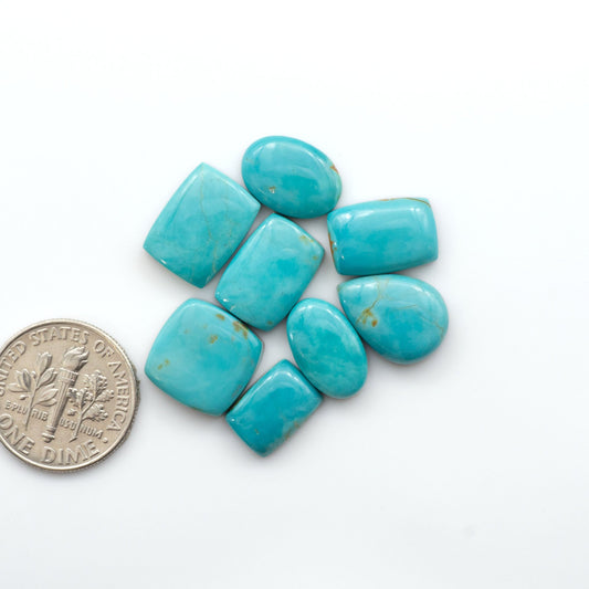 Add a touch of unique beauty to your collection with our stunning Pilot Mountain Turquoise cabochons.