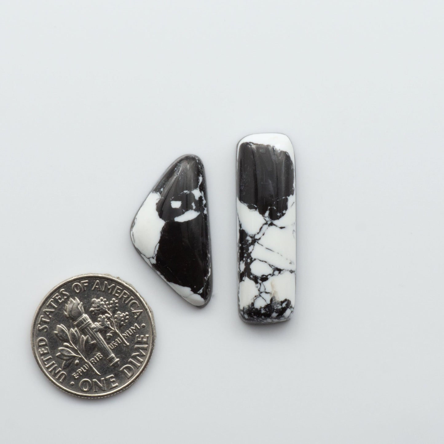 White Buffalo Cabochons are expertly cut and polished from composite material to create a stunning and durable gemstone. 