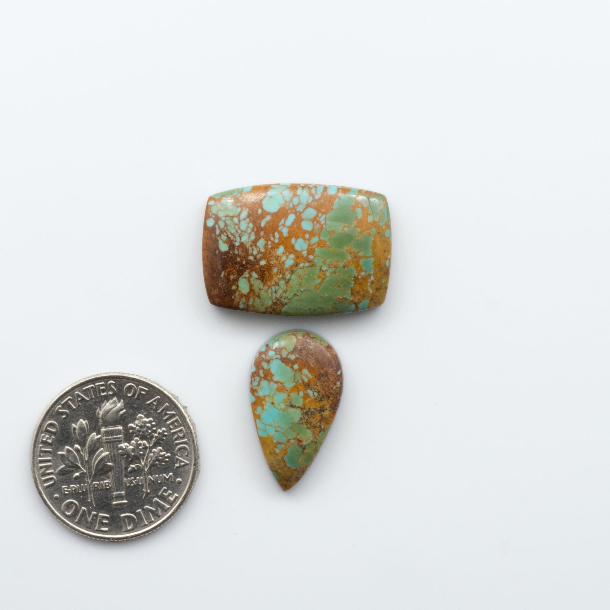 Experience the beauty of our stunning Turquoise Mountain Cabochons, with their distinctive blue and green color, these cabochons are perfect for adding a touch of natural elegance to any jewelry piece.