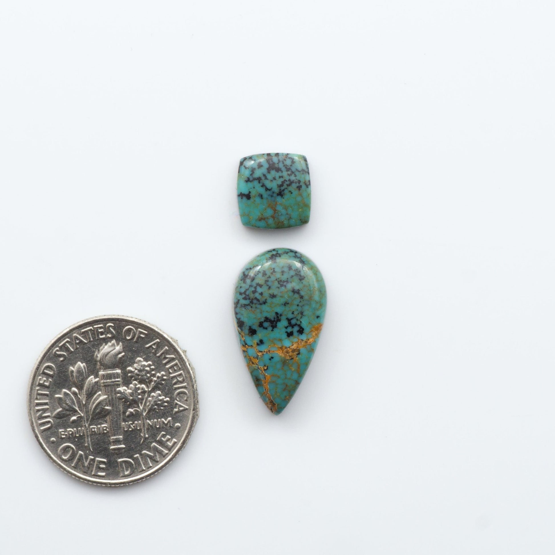 Experience the beauty of our stunning Turquoise Mountain Cabochons, with their distinctive blue and green color, these cabochons are perfect for adding a touch of natural elegance to any jewelry piece.