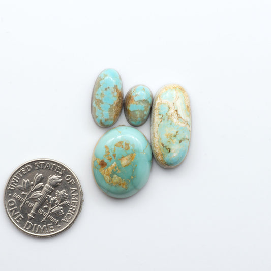 Natural Royston Turquoise is renowned for its shades of green and blue. 