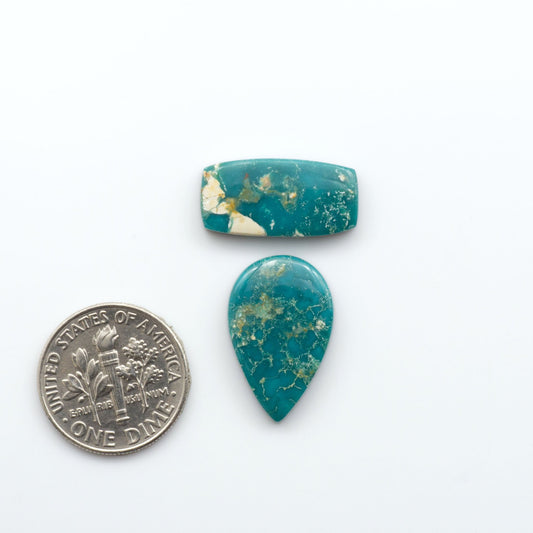 Natural Royston Turquoise is renowned for its shades of green and blue. This unique gemstone offers natural variations in color and matrix, making each piece truly unique.