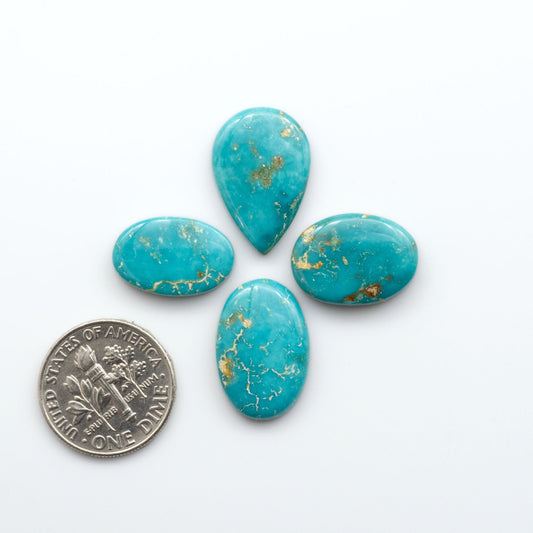 Natural Royston Turquoise is renowned for its shades of green and blue. This unique gemstone offers natural variations in color and matrix, making each piece truly unique.