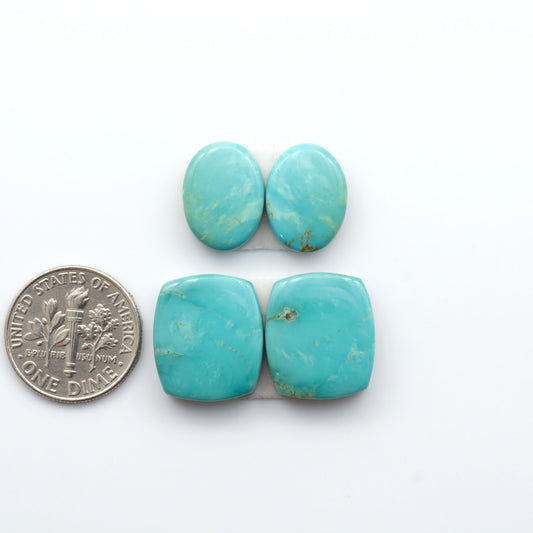 Experience the beauty of our stunning Turquoise Mountain Cabochons, with their distinctive blue and green color, these cabochons are perfect for adding a touch of natural elegance to any jewelry piece.