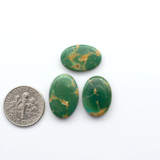 Experience the beauty of our stunning Turquoise Mountain Cabochons, with their distinctive blue and green color, these cabochons are perfect for adding a touch of natural elegance to any jewelry piece.