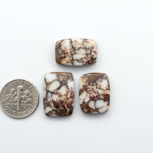 Wild Horse Cabochons are a magnificent addition to any collection. These natural magnesite stones feature an intricate design that will add beauty to any jewelry design.