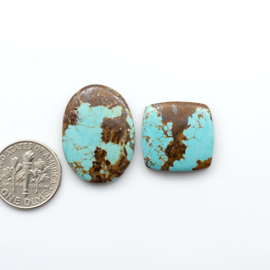 Number 8 Turquoise Cabochons have been carefully selected for their quality and unique appearance. 