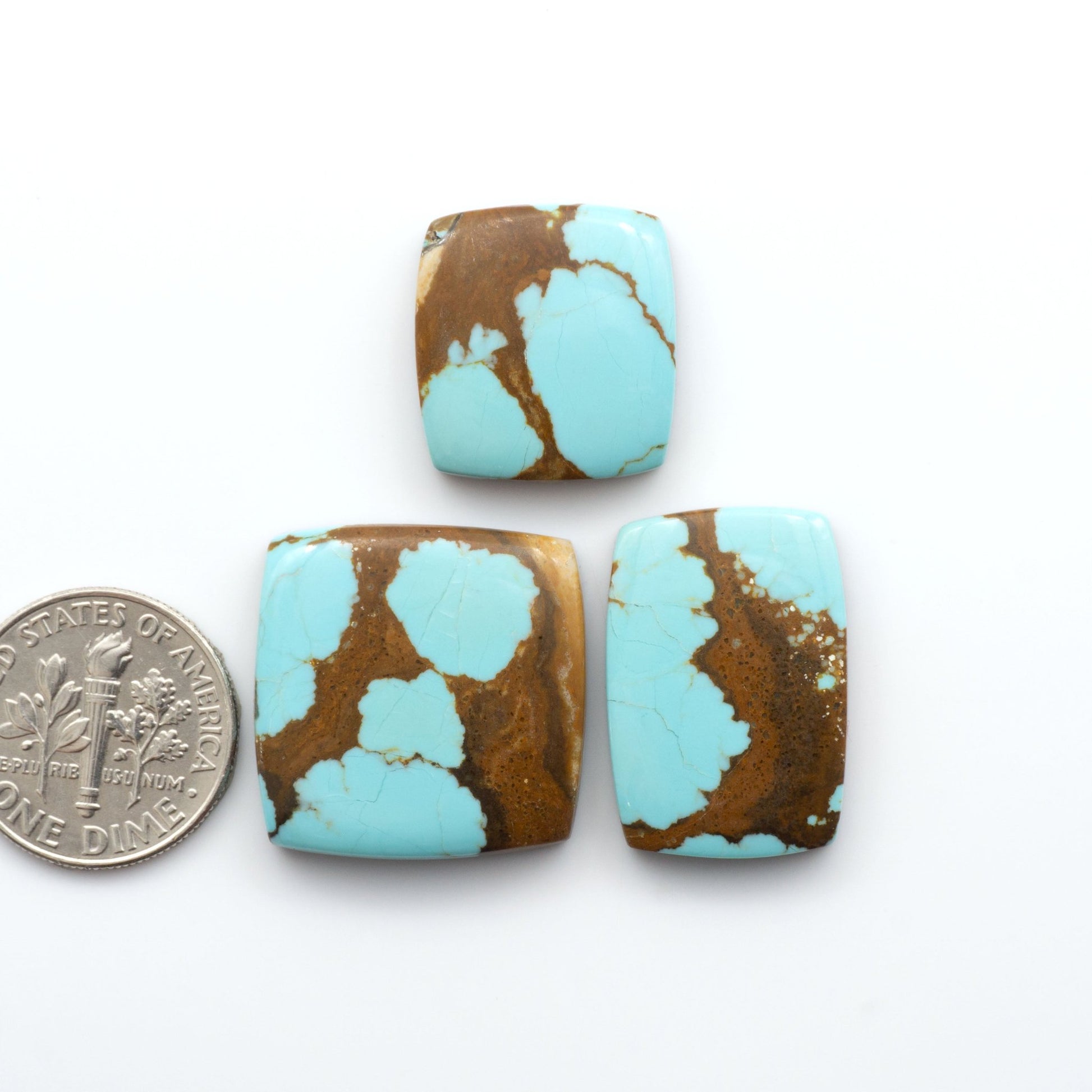 Number 8 Turquoise Cabochons have been carefully selected for their quality and unique appearance. 