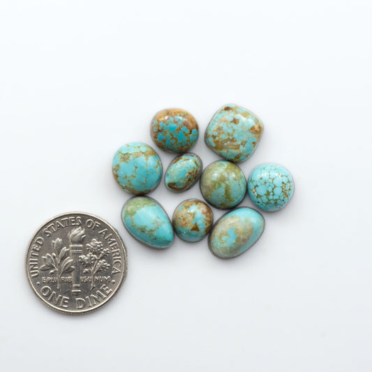 Number 8 Turquoise Cabochons have been carefully selected for their quality and unique appearance. 