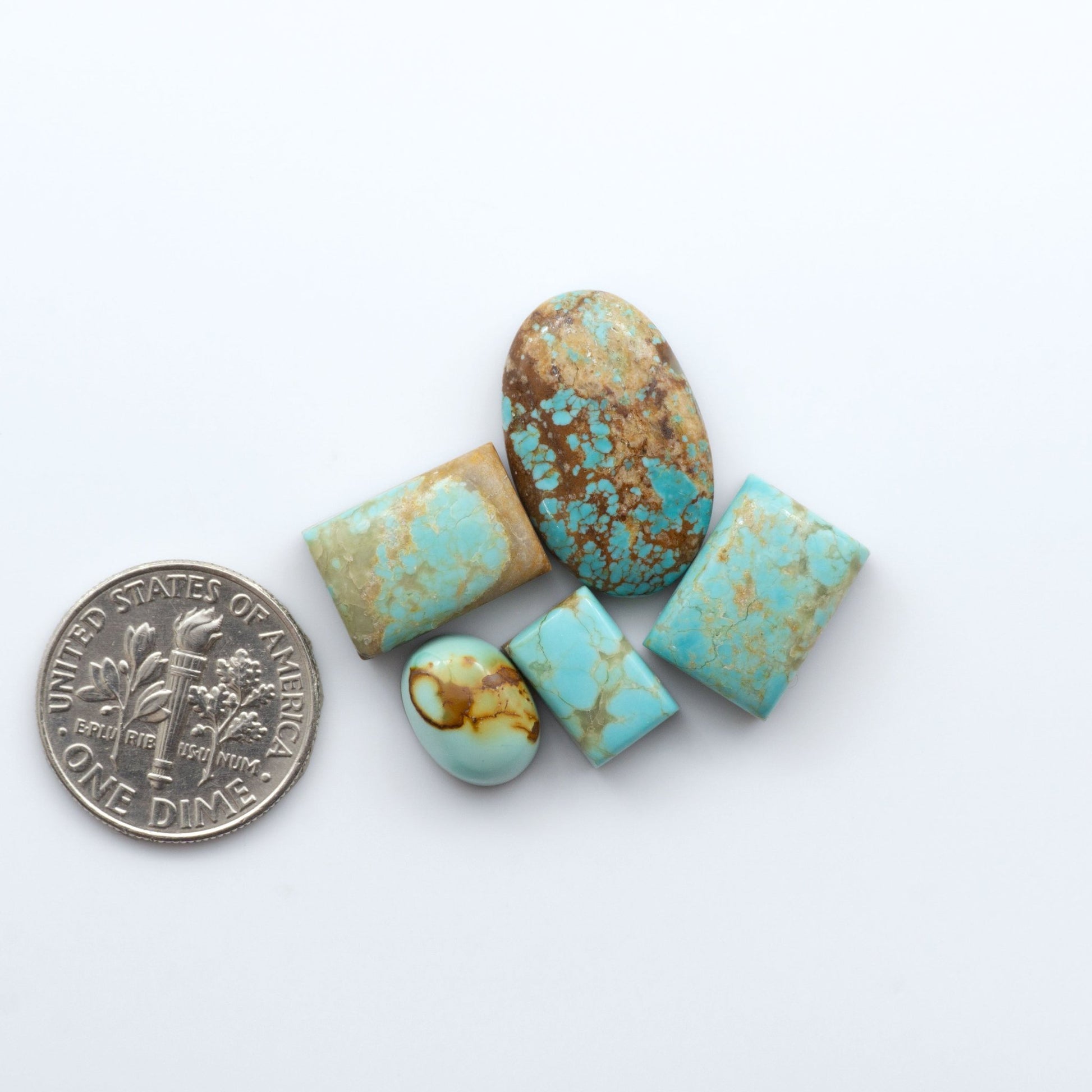 Number 8 Turquoise Cabochons have been carefully selected for their quality and unique appearance