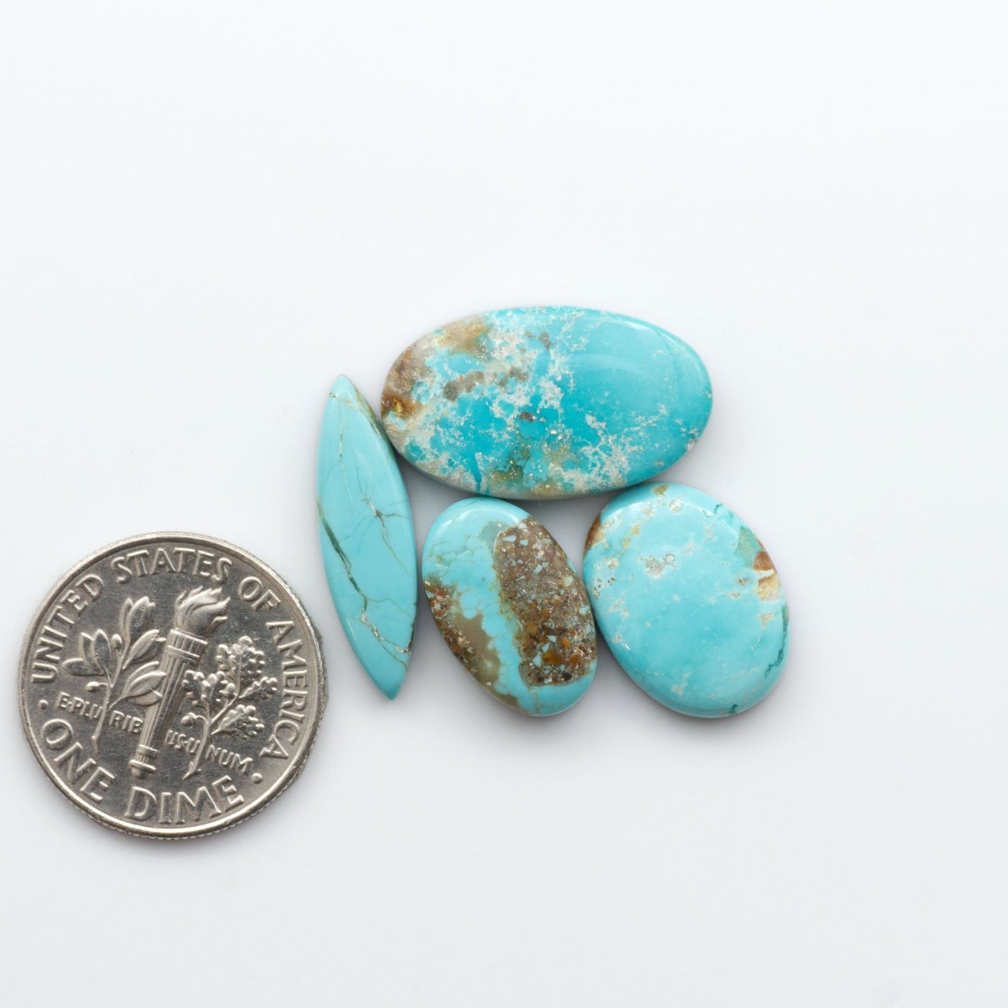 Number 8 Turquoise Cabochons have been carefully selected for their quality and unique appearance