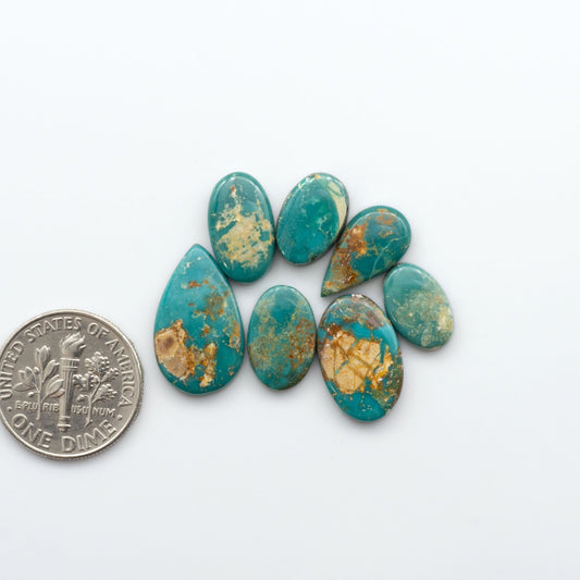 Natural Royston Turquoise is renowned for its shades of green and blue. This unique gemstone offers natural variations in color and matrix, making each piece truly unique.