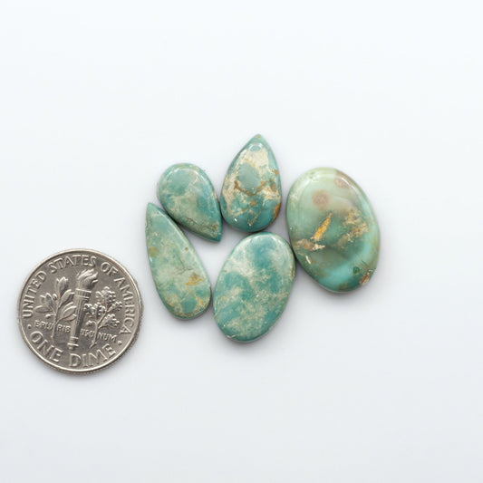 Natural Royston Turquoise is renowned for its shades of green and blue. This unique gemstone offers natural variations in color and matrix, making each piece truly unique.