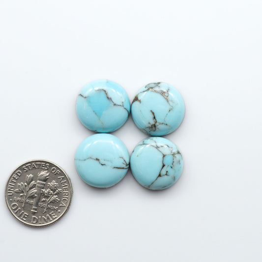 Enhance your jewelry designs with Pressed Turquoise Nugget Cabochons. Crafted from composite materials they add a captivating touch to your creations.