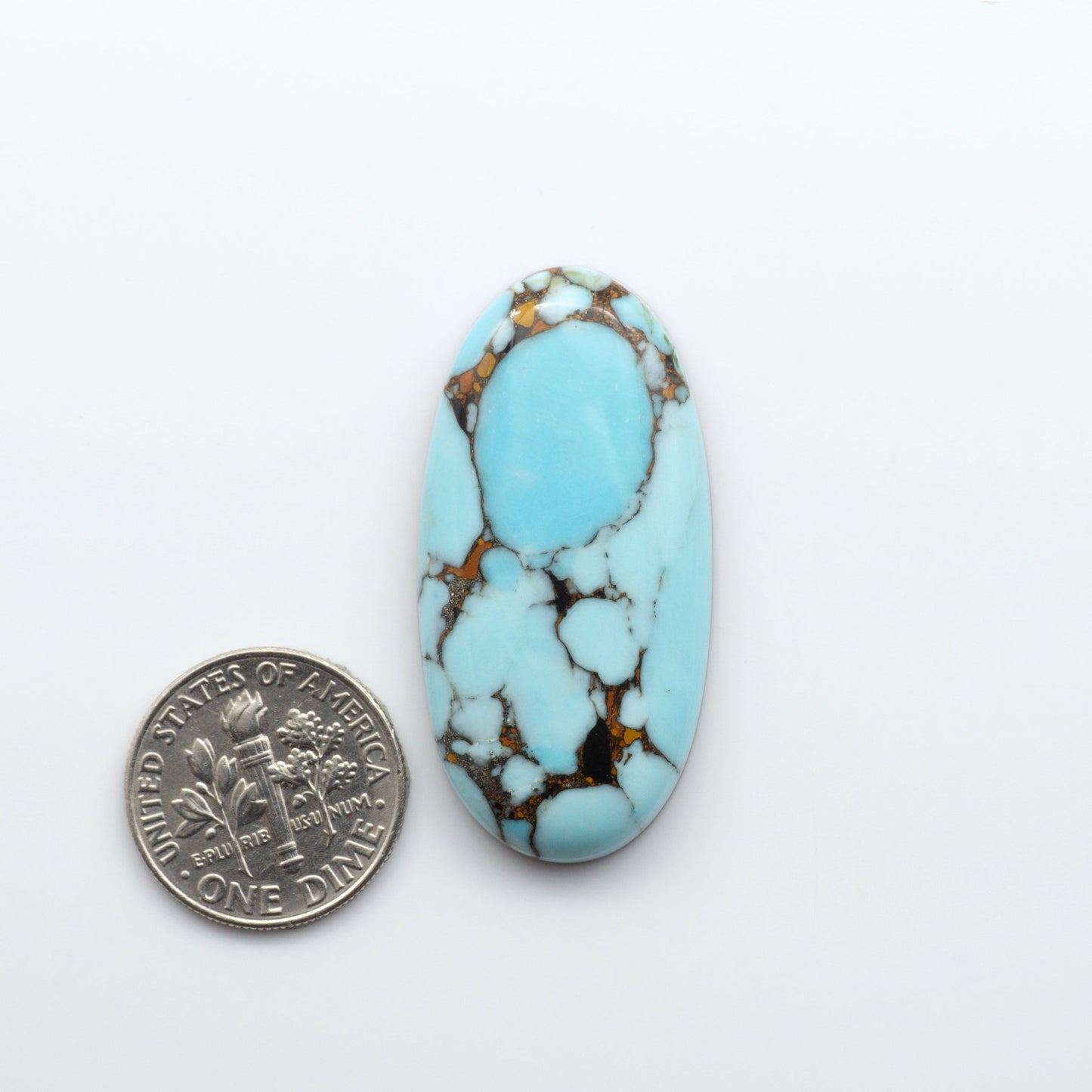 Enhance your jewelry designs with Pressed Turquoise Nugget Cabochons. Crafted from composite materials they add a captivating touch to your creations.