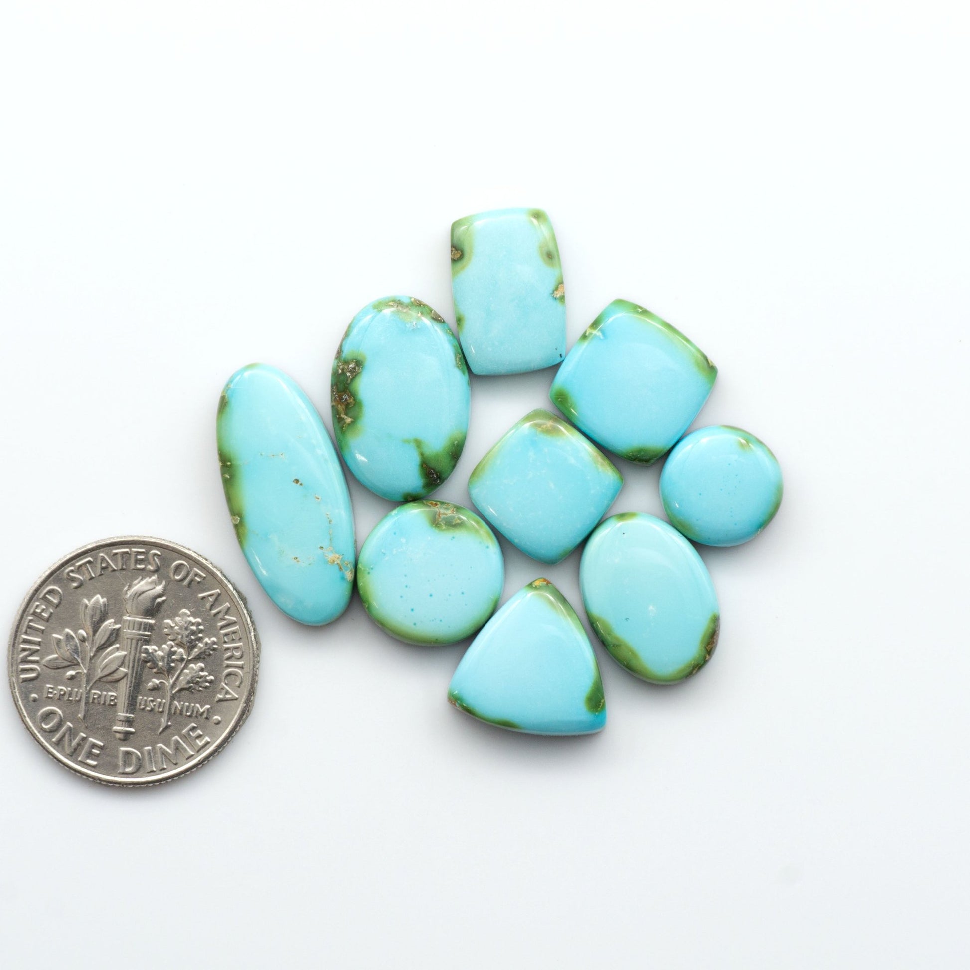 Discover the unique beauty of Sonoran Mountain Turquoise, it's stunning blend of blue and green hues make it a must-have for any jewelry collection. 