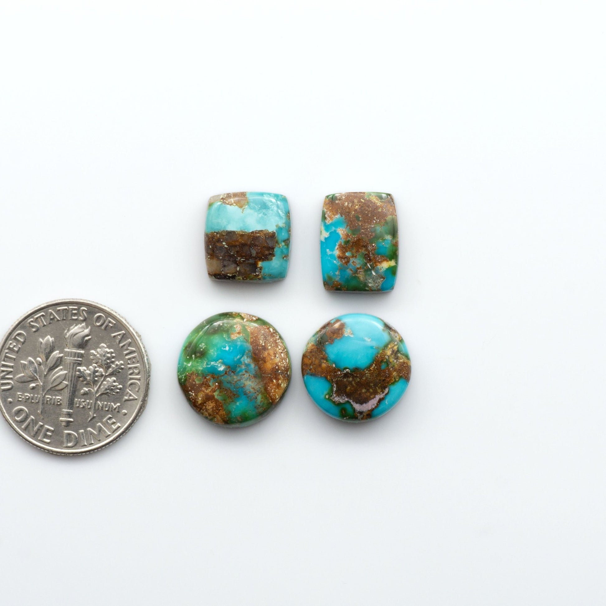 Discover the unique beauty of Sonoran Mountain Turquoise, it's stunning blend of blue and green hues make it a must-have for any jewelry collection. 