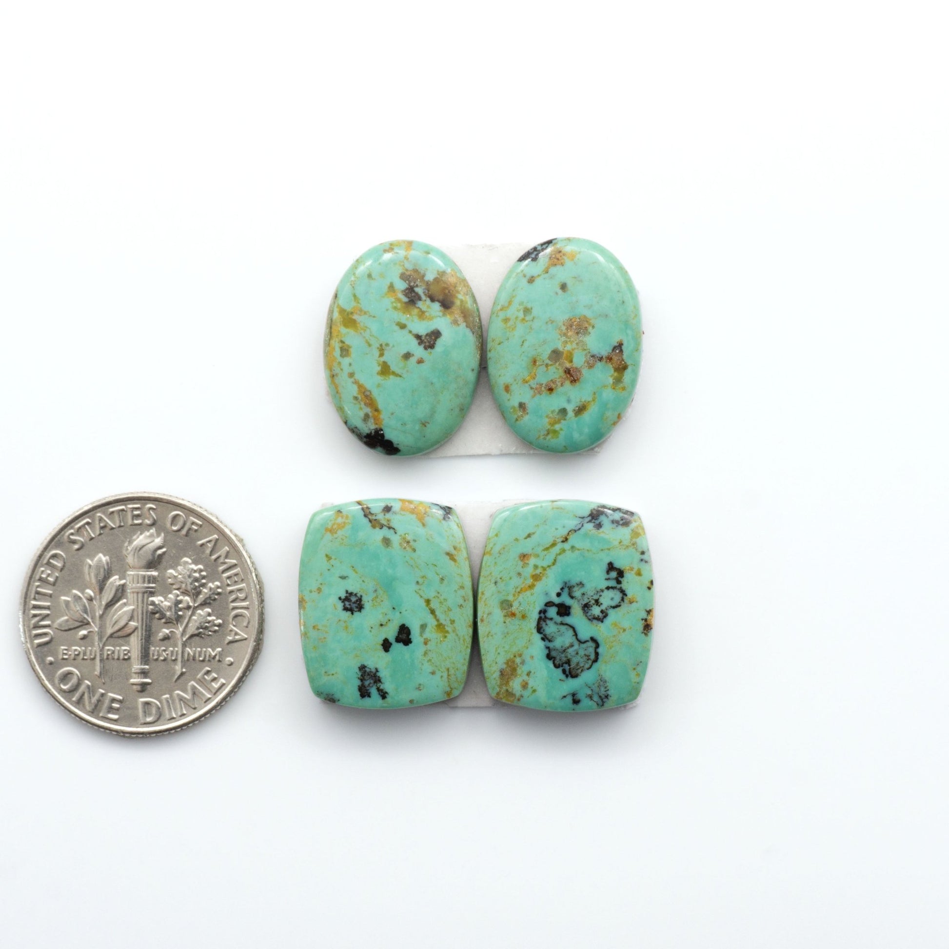 Experience the beauty of our stunning Turquoise Mountain Cabochons. With their distinctive blue and green color, these gemstones are perfect any jewelry piece.