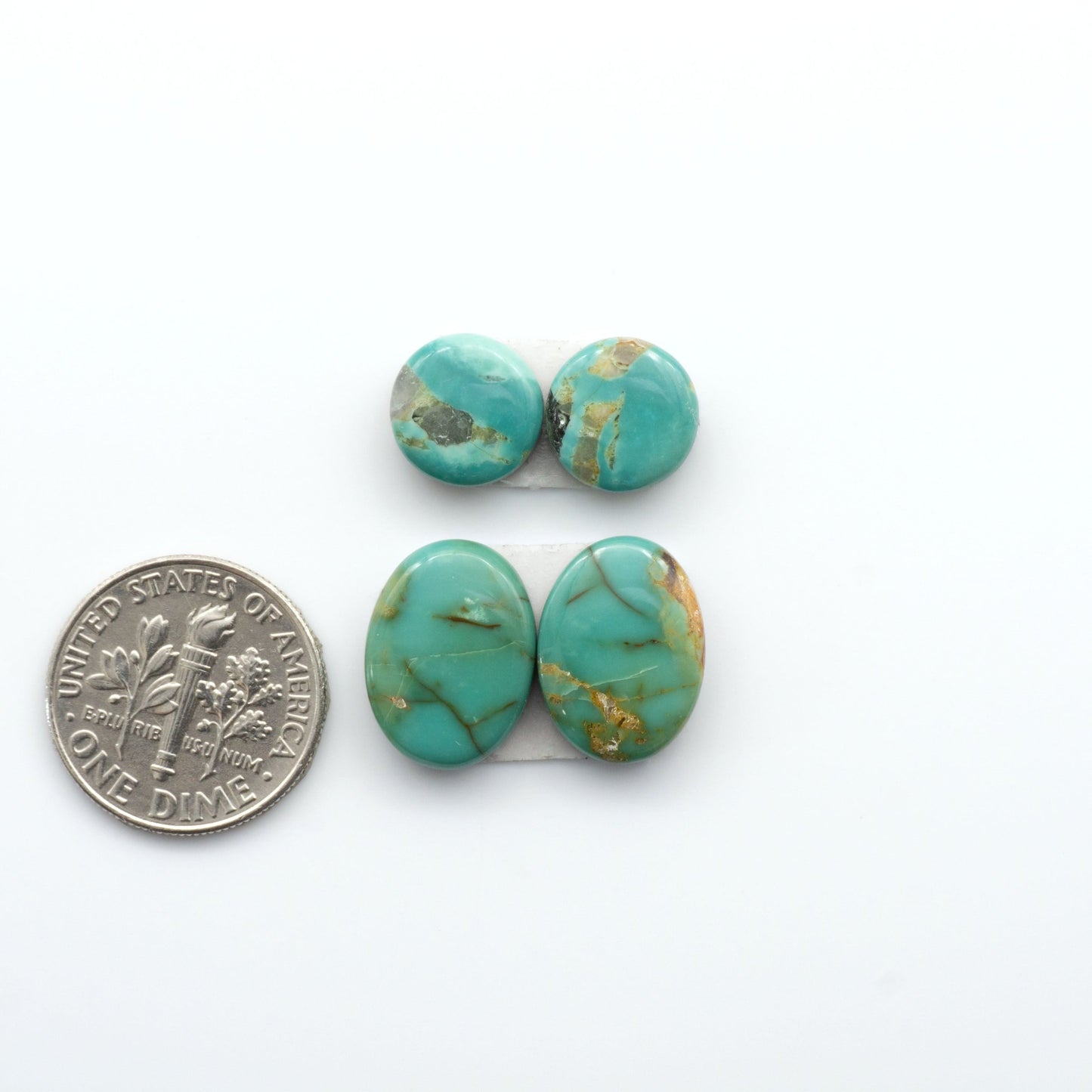 Experience the beauty of our stunning Turquoise Mountain Cabochons. With their distinctive blue and green color, these gemstones are perfect any jewelry piece.