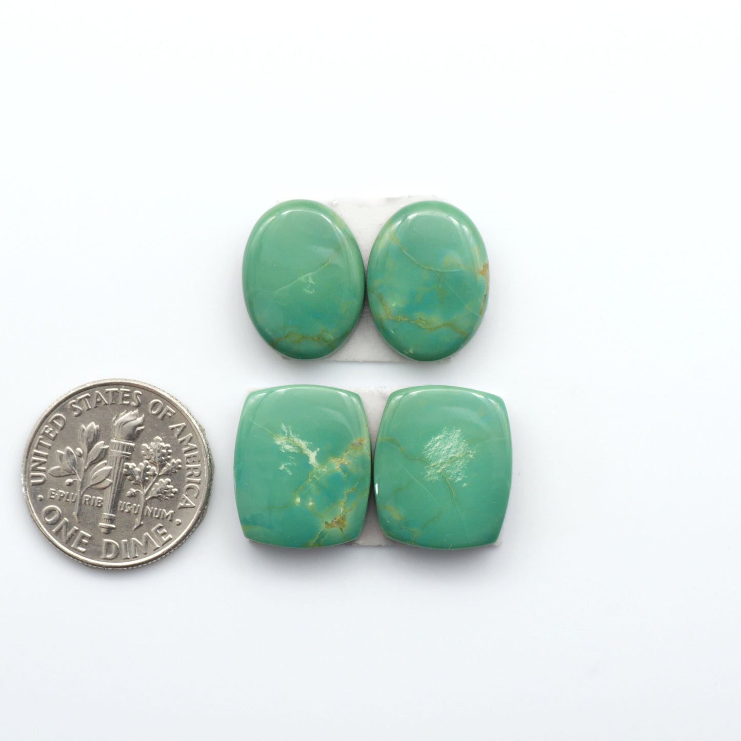 Experience the beauty of our stunning Turquoise Mountain Cabochons. With their distinctive blue and green color, these gemstones are perfect any jewelry piece.