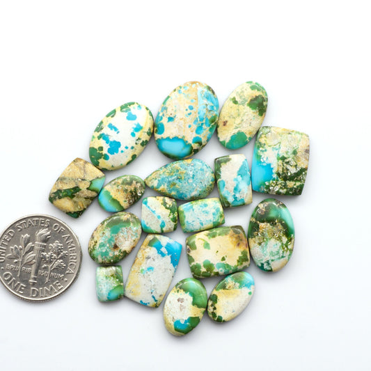 Discover the unique beauty of Sonoran Mountain Turquoise, it's stunning blend of blue and green hues make it a must-have for any jewelry collection.